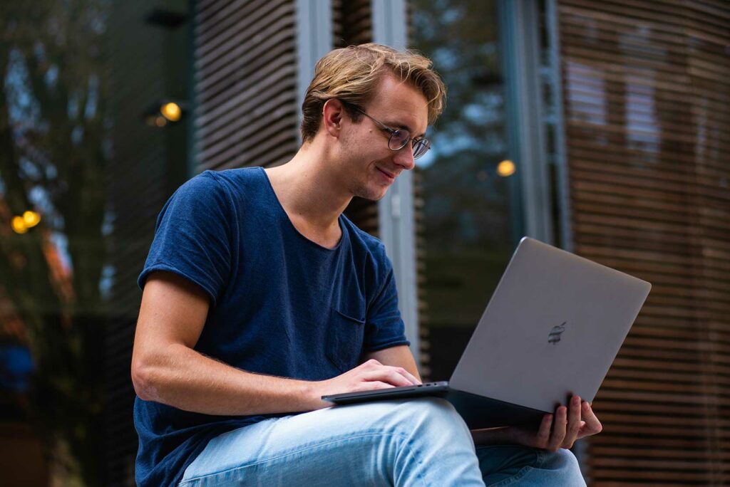 User enjoying Office 2021 Home and Business for Mac