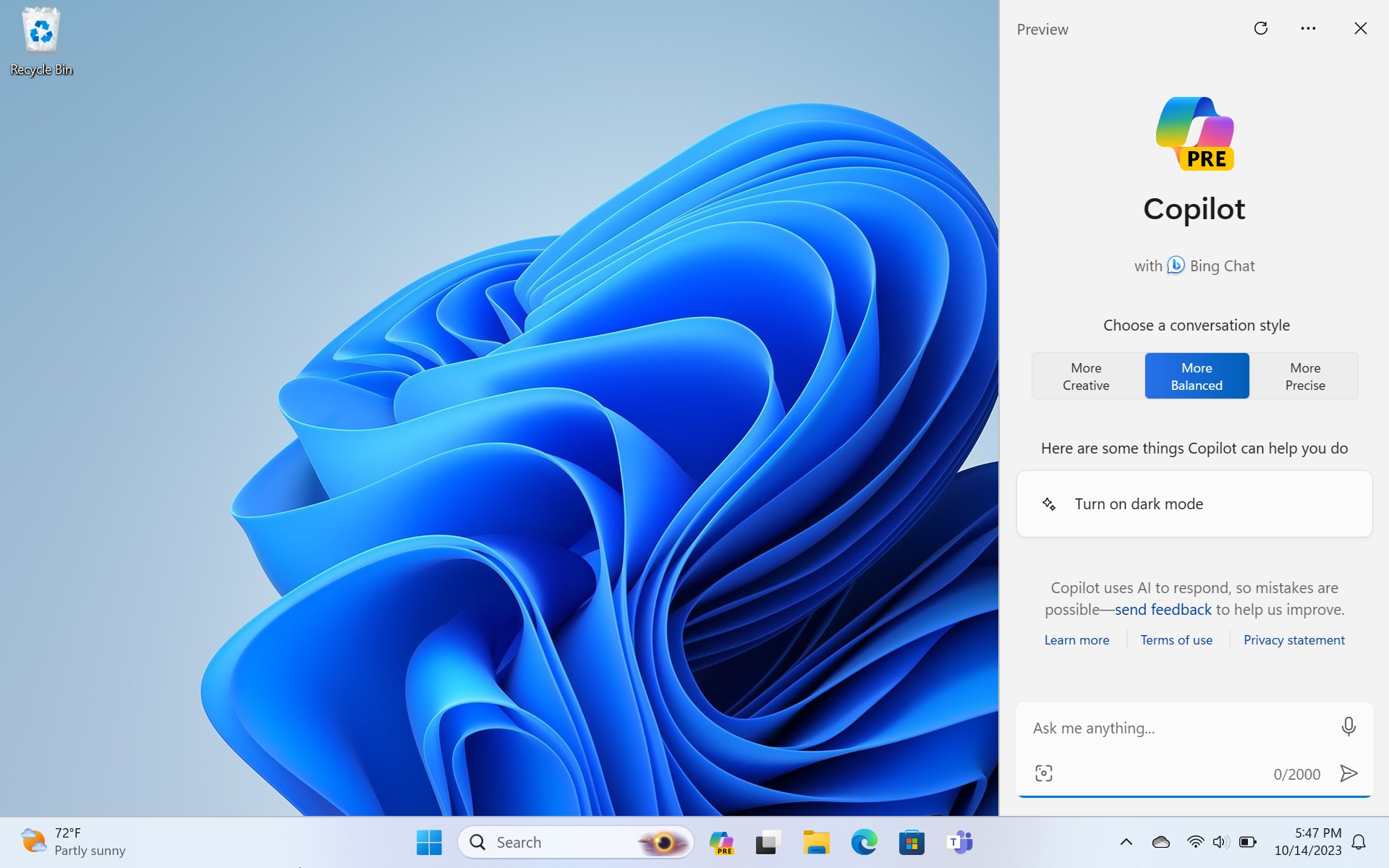 Microsoft Begins Introduction of Copilot in Windows on Canary Channel